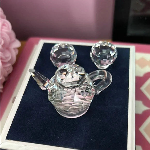 Crystal Tea Set with Box - Picture 2 of 3